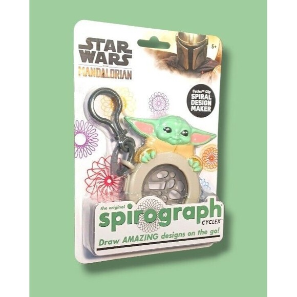 Disney Star Wars Grogu Spirograph Cyclex Hasbro 5+ Compact Collectors Travel Toy - Picture 4 of 16